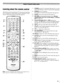 Page 21Learningabouttheremotecontrol
Thebuttonsusedforoperating theTVonlyaredescribed here.
Foracomplete listoftheremotecontrolsfunctions, seethe
remote control functional keychart
(~page23).
SLEEPPICSIZEFREEZEPOWER
~----m-oPC\®-f-J
CDCDffi
CD®®
5TCDCD(D
---!ll..111_«(""",10~;)(])QNPUVIII6
8IIIF~:~~ER\,