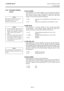 Page 32
2. PRINTER SETUP ENGLISH VERSION EO1-33089 2.6 Printer Setting
 
E2-18 
2.6.2 Parameter Setting  (Cont.) 
 
 
 
  
 
(5) HU CUT/RWD. 
  This parameter is to choose whether or not to activate the head up action in the cut issue or to use the Re winder in the batch or strip issue.  
This function prevents ribbon smudges by raising the print head 
during a reverse feed to the print start position.  
  •  OFF  Head up cut is not performed or the Rewinder is not 
used. 
•  ON  Head up cut is performed or the...