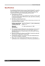 Page 115 Bluetooth Settings Help 
Users Manual 9-2 
TOSHIBA Pocket PC e740 Version   1   Last Saved on 10/05/2002 21:02 
ENGLISH using  Euro_C.dot –– Printed on 10/05/2002 as PDA3_UK 
Specifications 
By enabling the Bluetooth device on your Toshiba Pocket PC, you will be 
able to wirelessly communicate with Bluetooth-enabled PCs, modems 
and other peripherals, and chat with other Toshiba Pocket PCs. The 
Toshiba Pocket PC supports following Bluetooth services: 
■ COM (Serial Port Service) 
This service allows...