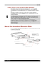 Page 27 Basic Skills 
Users Manual 2-10 
TOSHIBA Pocket PC e740 Version   1   Last Saved on 10/05/2002 21:02 
ENGLISH using  Euro_C.dot –– Printed on 10/05/2002 as PDA3_UK 
Battery Charge Level and Stored Data Protection 
If the battery charge level becomes extremely low, or is completely 
discharged, the memory data stored in the Toshiba Pocket PC will be 
lost. 
When the low battery status icon or the alarm message appears, 
immediately connect the AC adapter to your Toshiba Pocket PC and 
charge the battery....