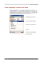 Page 69 Microsoft Pocket Outlook 
Users Manual 4-11 
TOSHIBA Pocket PC e740 Version   1   Last Saved on 10/05/2002 21:02 
ENGLISH using  Euro_C.dot –– Printed on 10/05/2002 as PDA3_UK 
Notes: Capturing Thoughts and Ideas 
Quickly capture thoughts, reminders, ideas, drawings, and phone 
numbers with Notes. You can create a written note or a recording. You 
can also include a recording in a note. If a note is open when you create 
the recording, it will be included in the note as an icon. If the note list is...