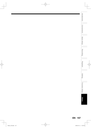 Page 157157
Recording
Playback
Editing
Introduction
Connections
Basic Setup
Function Setup
Others
EN
0UIFST@6%JOEE0UIFST@6%JOEE 