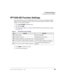 Page 109IPT1020-SD Settings
IPT1020-SD Function Settings
Strata CTX DKT/IPT Telephone     04/0395
IPT1020-SD Function Settings
These steps enable you to turn On/Off button beeps, room noise cancellation, handset 
Busy Override, and headset volume control. You can also adjust the setting for carbon 
headsets vs. non-carbon headsets. 
1. Press 
++++#
 (simultaneously).
2. Press 
 then #
.
3. Press the Feature Buttons to turn the LEDs On/Off for the desired function setting 
(see Table 14).
4. Press 
#
 to...