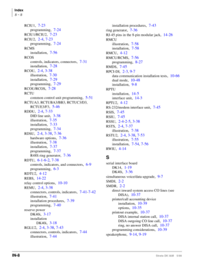 Page 764Index
RCIU1, 7-23 