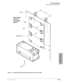 Page 163DK424 Installation
Wall Mounting the Base Cabinet
Strata DK I&M 5/995-13
DK424 Installation
Back Cover 
Front
Up
Wall16 in. 
Dealer Supplied
#12 X 1.25
Wood Screws
(4 Screws per
Cabinet)
1455
Figure 5-4 DK424 Cabinet Mounting Surface Diagram (Directly on the Wall) 