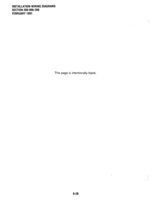 Page 253INSTALLATION-WIRING DIAGRAMS 
SECTION 200-096-209 
FEBRUARY1991 
This page is intentionally blank. 
9-2B  