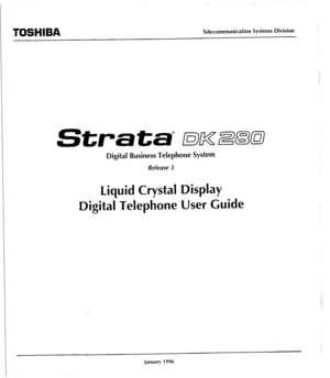Page 1Telecommunication Systems Division 
Digital Business Telephone System 
Release 3 
Liquid Crystal Display 
Digital Telephone User Guide  