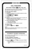 Page 18CALL FUNCTIONS 
AUTO BUSY REDIAL m (XII,/XX, only) 
After reaching a busy outside number, the system will automati- 
cally redial that number at programmed intervals. 
TO USE AUTO BUSY REDIAL 
1) Lift handset. 
2) Depress any available CO line and dial the telephone number. 
l Receive busy tone. 
3) Depress m button or m 11. 
l ABR LED blinks. 
4) Hang up. 
5) At programmed intervals (30/60 seconds), the system will 
redial the number (15 times maximum). 
l With each attempt, if busy, ABR will reset for...