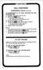 Page 2216 
P-TOSHIBA 
CALL FUNCTIONS 
CONFERENCE CALLS (continued) 
TO CONFERENCE UP TO FOUR STATIONS ON ONE 
INTERCOM LINE 
1) Establish a two-station intercom call. 
2) Depress the w button. 
l You hear intercom dial tone. 
l INT LED flashes at the Conference rate. 
3) Dial the third station’s number. 
4) Depress the w button after the party answers.* 
l INT LED flashes at the In-use rate. 
l All parties will be conferenced. 
5) Repeat to add a fourth station. 
“NOTES: 
1. If you receive a busy tone or no...