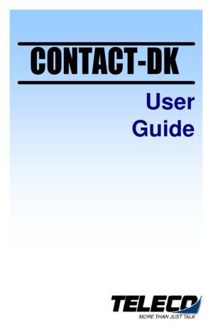 Page 1 UserGuideCONTACT-DK  