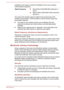 Page 117regulations may impose a number of limitations to the use of wireless
communication equipment.Radio FrequencyBand 5GHz (5150-5850 MHz) (Revision a
and n)
Band 2.4GHz (2400-2483.5 MHz) (Revision
b/g and n)
The range of the wireless signal is related to the transmit rate of the
wireless communication. Communications at lower transmit range may travel larger distances.
The range of your wireless devices can be affected when the
antennas are placed near metal surfaces and solid high-density materials.
Range...