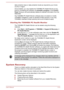 Page 92data protection laws or data protection levels as required by your homecountry or region.
Once enabled, you may disable the TOSHIBA PC Health Monitor at any time by uninstalling the software via  Uninstall a program in the Control 
Panel . Doing so will automatically delete all collected information from the
HDD/SSD.
The TOSHIBA PC Health Monitor software does not extend or modify
TOSHIBA's obligations under its standard limited warranty in any way.
TOSHIBA's standard limited warranty terms and...