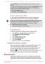 Page 822. In the Playback  tab, select the playback device which you want to
switch to.
3. To use the internal speakers on your computer, select  Speakers. To use
the television or the external monitor that you have connected to the computer, select a different playback device.
4. Click the  Set Default button.
5. Click  OK to close the  Sound dialog.
Settings for display video on HDMI
To view video on the HDMI display device, be sure to configure the
following settings otherwise you may find that nothing is...