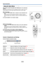 Page 33E-32
General Operation
Using the Quick Menu
This function permits frequently used adjustments to be performed
quickly.
Note that the Quick Menu will not be displayed unless the signal of the con-
nected equipment is input. Please select the input that you wish to adjust.
Main unit operation
(1) Press the QUICK MENU button to display the quick adjustment dis-
play.
Further presses cause the adjustment display to change in sequence.
Press the SELECT  or  button to switch to the desired adjustment dis-...