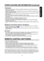 Page 1111
Before Using
OTHER CAUTIONS AND INFORMATION (Continued)
Tr a d e m a r k s
•  VGA, SVGA, XGA, SXGA, UXGA are registered trademarks of International Business 
Machines Corporation.
•  Digital Light Processing (DLP), Digital Micromirror Device and DMD are registered trade-
marks of Texas Instruments.
•  HDMI, the HDMI logo and High-Deﬁ nition Multimedia Interface are trademarks of HDMI 
licensing LCC.
•  HQV and HQV logo are registered trademarks of Silicon Optix.
•  Dolby, Dolby Digital, Pro Logic and...