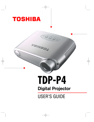 Page 1TDP-P4
Digital Projector 
USER’S GUIDE  