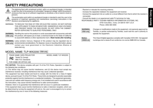 Page 2Before Using
3
2
SAFETY PRECAUTIONSBefore Using
The lightning flash with arrowhead symbol, within an equilateral triangle, is intended
to alert the user to the presence of uninsulated dangerous voltage within the products
enclosure that may be of sufficient magnitude to constitute a risk of electric shock to
persons.
The exclamation point within an equilateral triangle is intended to alert the user to the
presence of important operating and maintenance (servicing) instructions in the
literature...