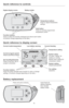 Page 12
10
Quick reference to controls
Digital display screenBattery holder 
Temperature buttons Press to adjust temperature  settings 
Hold button Press to override programmed temperature control 
Function buttons Press to select the function displayed just above each button. (Functions change depending on the task.)
Quick reference to display screen
Current inside temperature Low battery warning Current time/day 
Current program period Wake/Leave/Return/Sleep
Temperature setting
System status  On when...