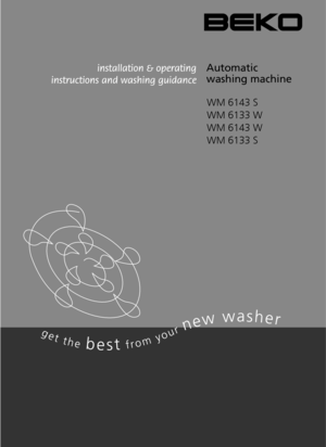 Page 1WM 6143 S
WM 6133 W
WM 6143 W
WM 6133 S
Automatic
washing machine 