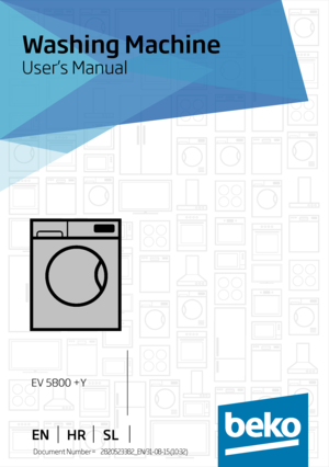 Page 1 
2820523382_EN / 31-08-15.(10:32)Document Number=
Washing Machine
User’s Manual
EV 5800 +Y
ENHR SL                