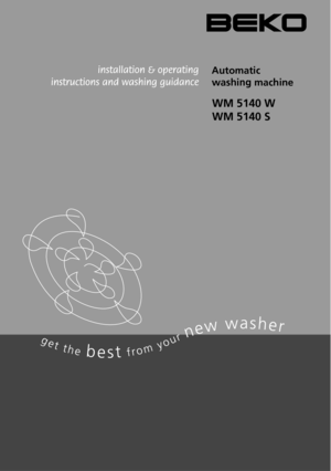 Page 1WM 5140 W
WM 5140 S
Automatic
washing machine 