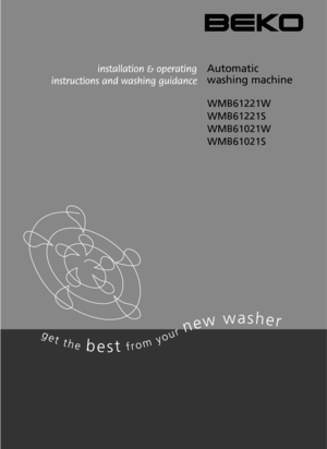 Page 1WMB61221W
WMB61221S
WMB61021W
WMB61021S
Automatic
washing machine 
