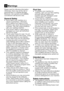 Page 40
6    EN

Please read the following information. Otherwise, there may be the risk of personal injury or material damage. Moreover, any warranty and reliability commitment will become void.
General Safety•  Never place your machine on a carpet covered floor. Otherwise, lack of airflow from below of your machine may cause electrical parts to overheat. This may cause problems with your washing machine.
•  If the power cable or mains plug is 
damaged you must call Authorized Service for repair.
•  Check...