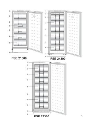 Page 41
1
2
2
5
4
6
7
8 3
4
FSE 27300 FSE 21300
FSE 24300
1
2
2
4
4
8 3
4
1
2
4
5
4
4
6
7
8 3
2
 