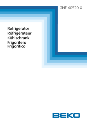 Page 1GNE 60520 X
Refrigerator
Kühlschrank
Réfrigérateur
Frigorifero
Frigorífico
 
