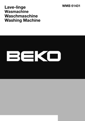 Page 1WMB 61431Lave-linge
Wasmachine
Waschmaschine
Washing Machine
 