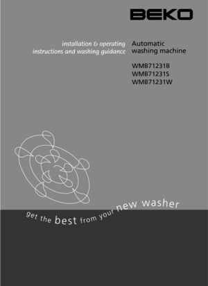 Page 1WMB71231B
WMB71231S
WMB71231W
Automatic
washing machine 