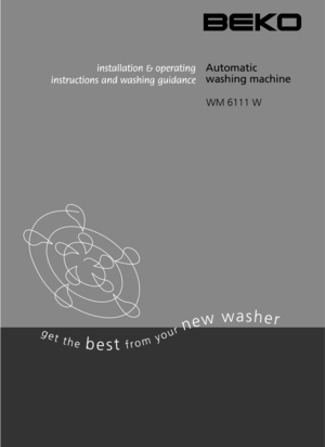 Page 1WM 6111 W
Automatic
washing machine 