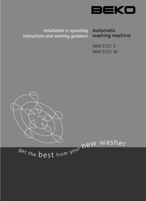 Page 1WM 5121 S
WM 5121 W
Automatic
washing machine 