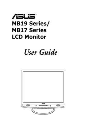 Page 1
 
MB19 Series/ 
MB17 Series  
LCD Monitor 
      User Guide
MENU
 