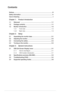 Page 2ii
Contents
Notices ........................................................................\
................................. iii
Safety information  ........................................................................\
.............. iv
Care & Cleaning  ........................................................................\
................... v
Chapter 1:     Product introduction
1.1 Welcome!    ........................................................................\
............ 1-1
1.2...