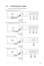 Page 13
2-3ASUS	M	Series	LCD	Monitor	
2.3 Connecting the cables
1. Connect the cables as the following instructions:
ML Series(ML238/ML239) only for H SKU
	
MS Series(MS236/MS238/MS246/MS248)  only for H SKU
M Series (20 only of D SKU)
M Series (20 only of N SKU)	
  