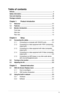 Page 3
iii

Table of contents
Notices ........................................................................\
..................................v
Safety information  ........................................................................\
..............vi
Care and cleaning  ........................................................................\
.............vii
Package contents  ........................................................................\
...............ix
Chapter 1:  Product introduction...