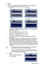 Page 16
3-2Chapter 3: General Instruction  

2.	 Image	
 You can adjust brightness, contrast, sharpness, saturation,position (VGA\
  
         only), and focus (VGA only) from  this main function. 
VK221-P1
VK222 -P1
  • Brightness: the adjusting range is from 0 to 00.   is a hotkey to    
 activate this function.
 • 
 • Sharpness: the adjusting range is from 0 to 00.
 • Saturation: the adjusting range is from 0 to 00. 
 • Position: adjusts the horizontal postition (H-Position) and the vertical...