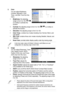 Page 173-2
2. Color 
You can adjust Brightness, 
Contrast, Saturation, Color 
Temp., and Skin Tone from this 
menu. 
Brightness
•	 : the adjusting 
range is from 0 to 100. 
 
is a hotkey to activate this 
function.
Contrast
•	 : the adjusting range is from 0 to 100. 
 is a hotkey to 
activate this function.
Saturation
•	 : the adjusting range is from 0 to 100. 
Color Temp.
•	 : contains four modes including Cool, Normal, Warm, and 
User Mode.
Skin Tone
•  : contains three color modes including Reddish, Natural,...