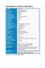 Page 23
3-7ASUS VW192 Series LCD Monitor 

Specifications summary (VW192N+)
Panel TypeTFT LCD
Panel size19" (16:10) wide screen
Max.  ResolutionWSXGA+ 1650 x 1050
Pixel pitch0.243mm
Brightness (Typ.)300cd/m2
Contrast Ratio (Typ.)1000:1
Contrast Ratio (Max.)4000:1 (with ASCR ON)
Viewing angle(H/V) CR>10170˚/160˚
Display colors16.7M
Response time5ms
SPLENDID™ Video EnhancementYes
SPLENDID™ selection5 video preset modes (by hotkey)
Auto adjustmentYes (by hotkey)
Color temperature selection5 color temperatures...