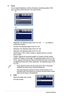 Page 15
3-2Chapter 3: General Instruction  

2.	     Focus	
 You can adjust brightness, contrast, sharpness, saturation,position (VGA\
  
         only), and focus (VGA only) from  this main function. 
P1
  • Brightness: the adjusting range is from 0 to 00.   is a hotkey to    
 activate this function.
 • 
 • Sharpness: the adjusting range is from 0 to 00.
 • Saturation: the adjusting range is from 0 to 00. 
 • Position: adjusts the horizontal postition (H-Position) and the vertical    
 position...