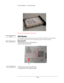 Page 6DISASSEMBLY PROCEDURE 
 
 
 
  
 
Please do not touch inside of the HDD module. 
 
CPU Module 
The illustrations below show how to remove the CPU module from the notebook.   
The module contains CPU, CPU thermal pad, and CPU thermal module. 
Removing CPU 
1.Release 6pcs screw on thermal door 
2.Remove the thermal door 
 
 
CPU 
CPU REMOVAL 
    
1 
1 
1
2 
 
CPU REMOVAL 3. Release 4pcs screw and cable conn 
4. Then pull out CPU thermal module 
 
 2 - 6  