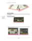 Page 12DISASSEMBLY PROCEDURE 
 
M2*3L 
M2*3L 
 
Top Case Module 
The illustrations below show how to disassemble and remove the top case module 
of the notebook. 
 
Removing Top Case Module  TOP CASE 
MODULE 
REMOVE 
 
1. Remove 5 screw pads and 5 screws(M2*3L*(K)) on top side. 
 
M2*3L 
 
 
2. Remove 7 screws (M2*6L(K)) on top case and 16 screws (M2*3L(K)+M2*6L(K)) on 
bottom case. 
 
M2*6L 
M2*3L 
 3 - 12  