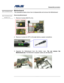 Page 26
                   Disassembly procedure 
                                                                                         
                                              
Motherboard MOTHERBOARD The illustrations below show how to disassemble and remove the Motherboard.   
Removing Motherboard   MOTHERBOARD 
REMOVAL  
1.  Remove 2 screws (M2.5*4L (K)). 
 
 
 
                      
 
 
 
 
2.  Remove 2 screws for CRT on the ri ght side by a spacer screwdriver. 
 
      
 
 
3. Separate the...