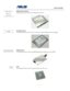 Page 7
                   service overview 
                                                                                       
1 - 7
                                                   
Optical Drive Device OPTICAL The illustration below shows the Optical Drive Device DRIVE 
DEVICE  
 
 
 
Hard Disk Drive HDD  The illustration below shows the 2.5” in dustry-standard HDD with 9.5mm height. 
 
              
 
HDD Bracket HDD BRACKET The illustration below shows the HDD Brac ket that is placed over the HDD....