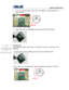 Page 61
                                        Upgrade & Replacement 
 
4 - 4   
4. Turn the non-remo vable screw here 180 degrees  counter-clockwise to 
loosen the CPU.  
 
                             
 
5.  Squeeze the vacuum handling pump and  use it to lift the CPU away.   
   
Installing CPU 
The illustration below shows how to install CPU and the heat sink of the 
notebook. 
 
1. Squeeze the vacuum handling pump  and use it to install the CPU.  
     
 
2. Turn the non-removable screw here 180 degrees...