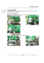 Page 16               Disassembly procedure 
                                                                                        
 
                                   
                                   2 - 16                               V1.0   
Top Case Module 
The illustrations below show how to disassemble and remove the top case module of the notebook.   
The module contains the top case itself. 
 
Removing Top Case Module 
1. Tear 1 piece of tape here and disconnect touchpad-fingerprint cable with...