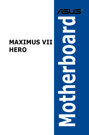 Page 1MAXIMUS VII 
HERO
Motherboard  
