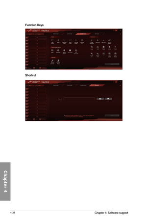 Page 1764-34
Function Keys
Shortcut 
Chapter 4: Software support 
Chapter 4  