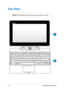 Page 12
1Notebook PC E-Manual

Top View
NOTE: The keyboard's layout may vary per region or country.  